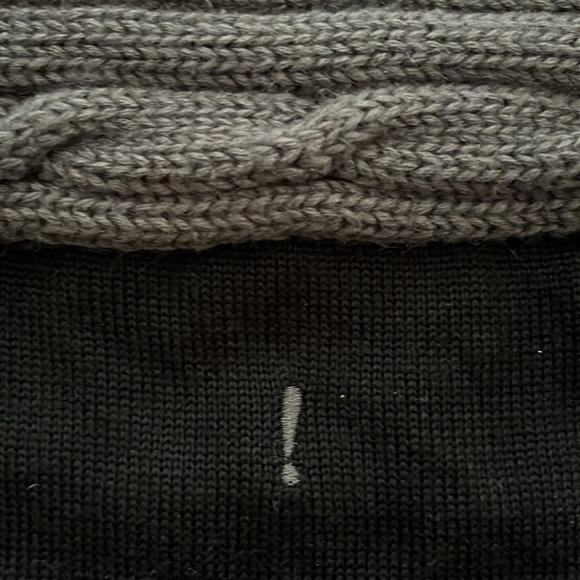 Grey And Black Cowl Neck Sweater - Picture 4 of 6